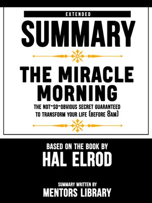 cover image of Extended Summary of the Miracle Morning